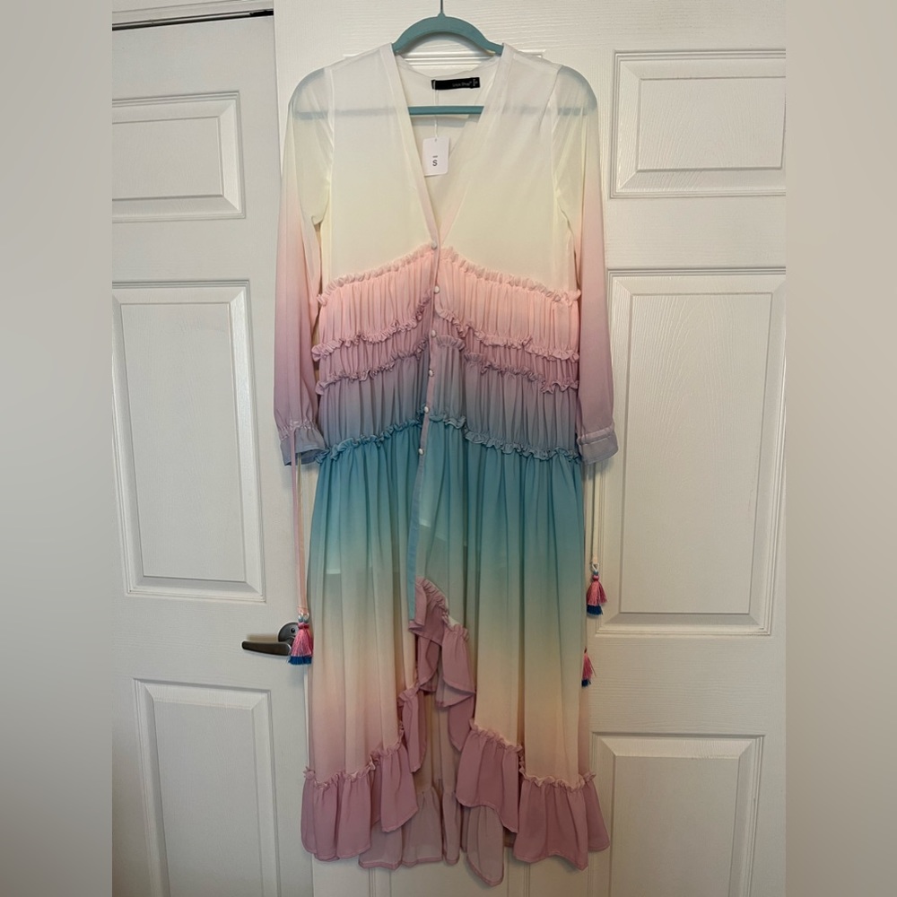 Beautiful rainbow dress!